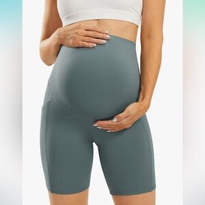 JOYSPELS Maternity Shorts with Pockets